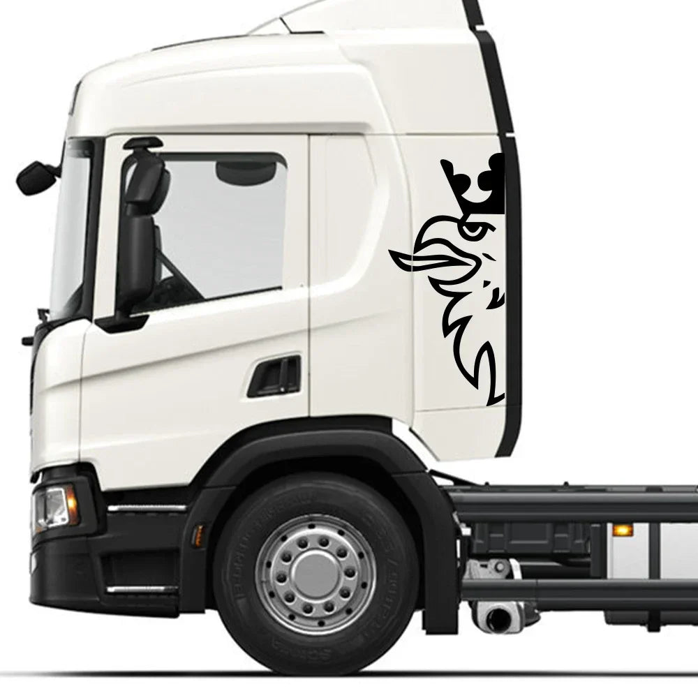 For Scania Mighty Eagle Head Pattern Vinyl Body Art Stickers