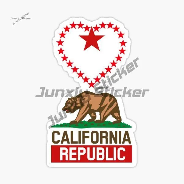 For Gtr Evo Decor Decal California Republic Bear Flag Sticker