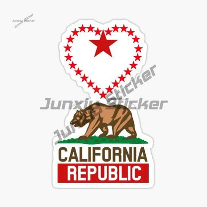 For Gtr Evo Decor Decal California Republic Bear Flag Sticker