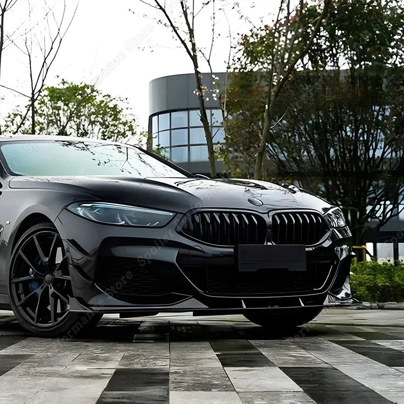 For BMW 8 Series G14 G15 3PCS Front Bumper Lip Splitter Spoiler