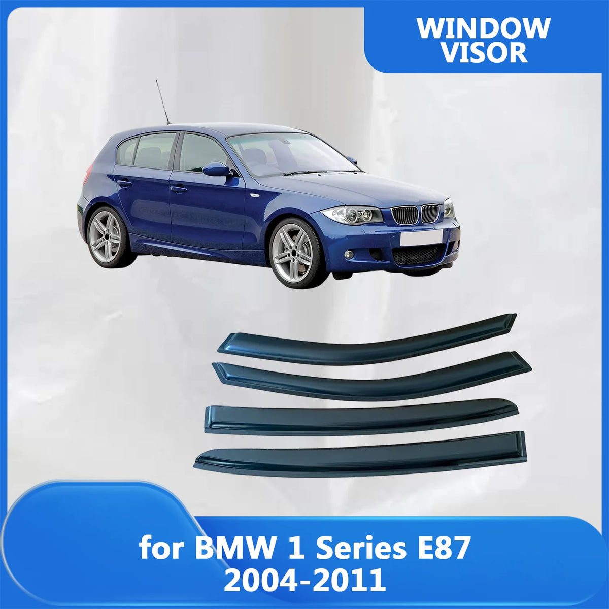 For BMW 1 Series E87 2004 Window Visor 2005 2006 2007 2008 2009