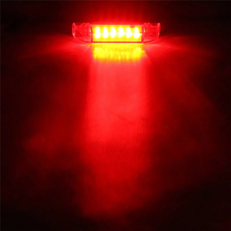 Red White Amber Marker 12V Trailer Indicators Side Truck
