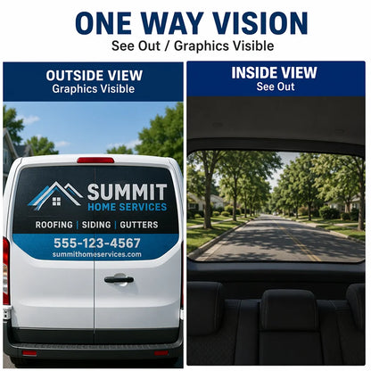 For Glass Door Advertising Custom One Way Vision Window Decal