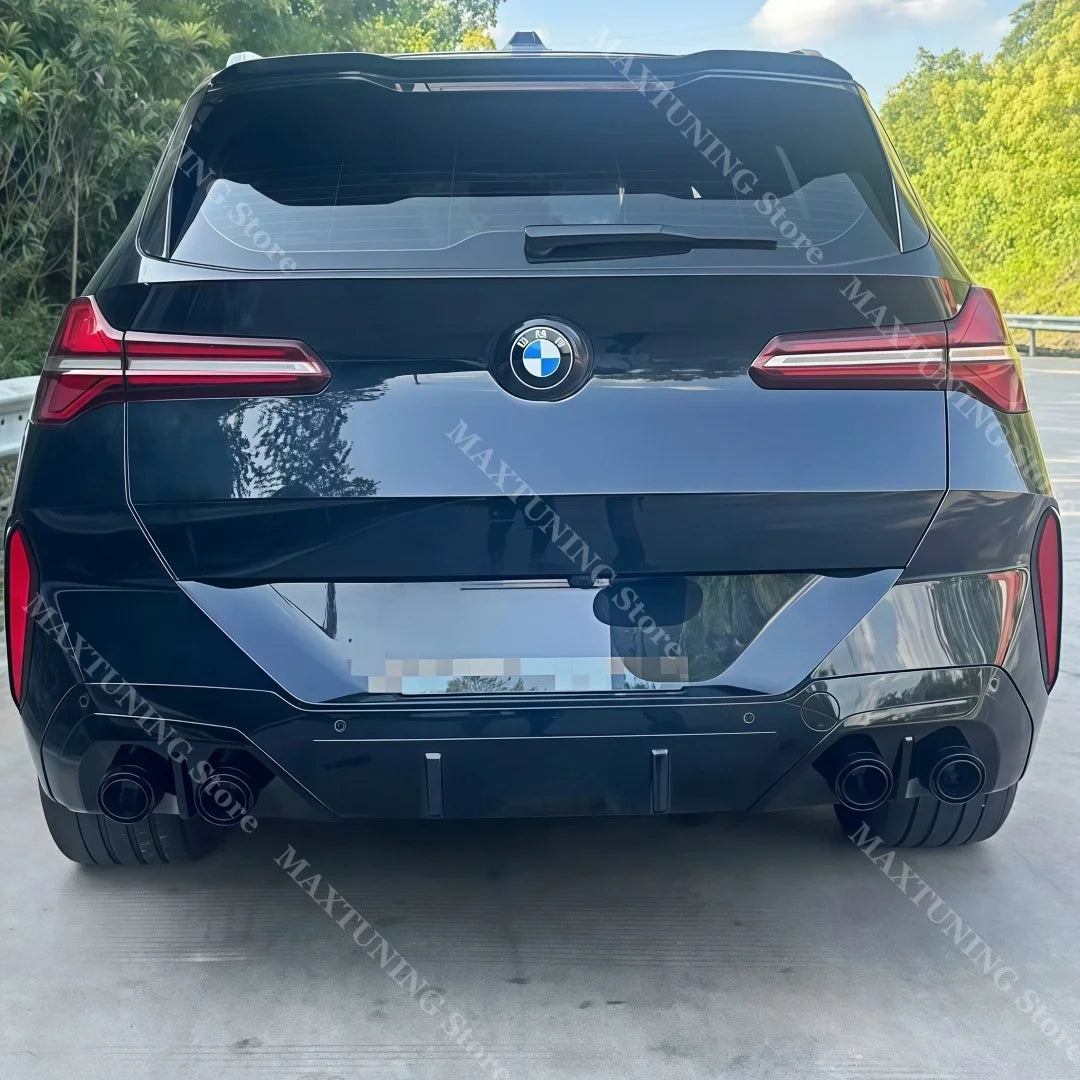 For BMW X3 G45 G48 2025-2026 ABS Rear Lip Spoiler Diffuser Tip
