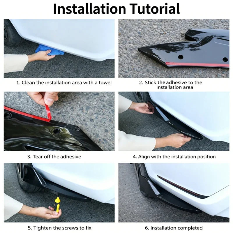 For BMW X3 F25 G01 2011-2026 Rear Bumper Spoiler Lip Diffuser