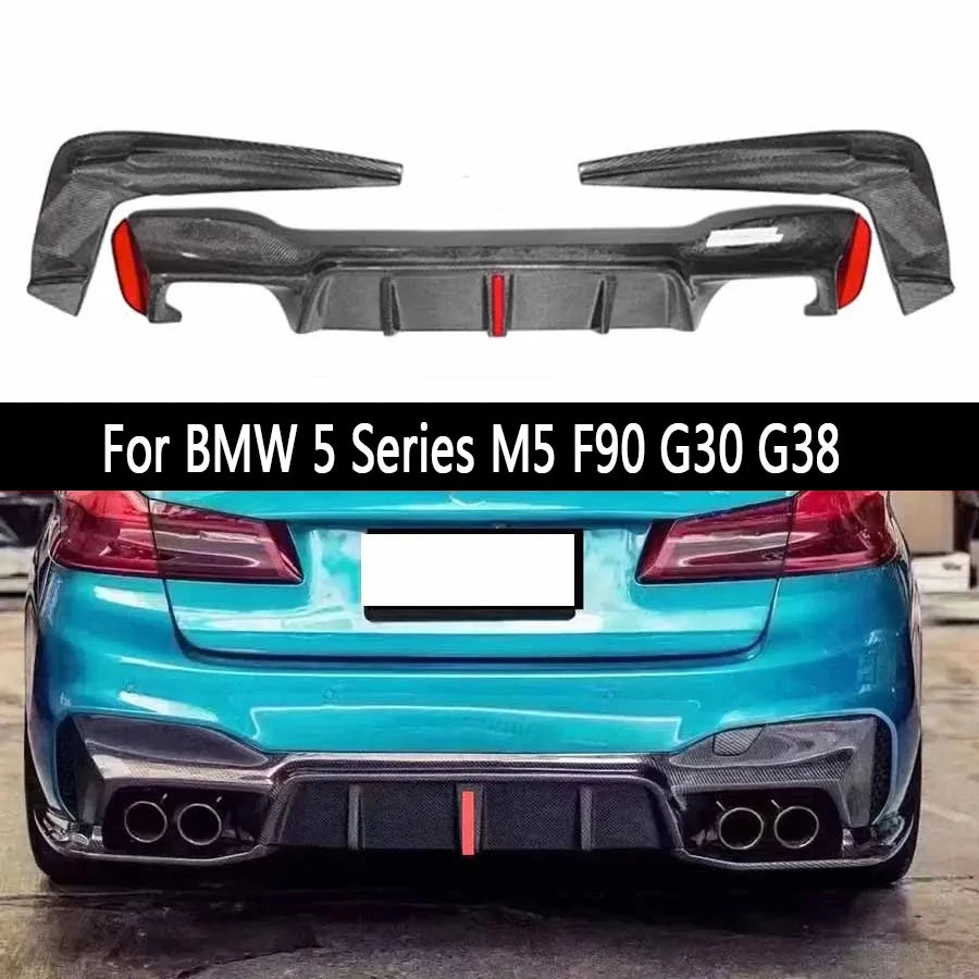 For BMW 5 Series M5 F90 G30 G38 540 Carbon Fiber Back Lip Rear