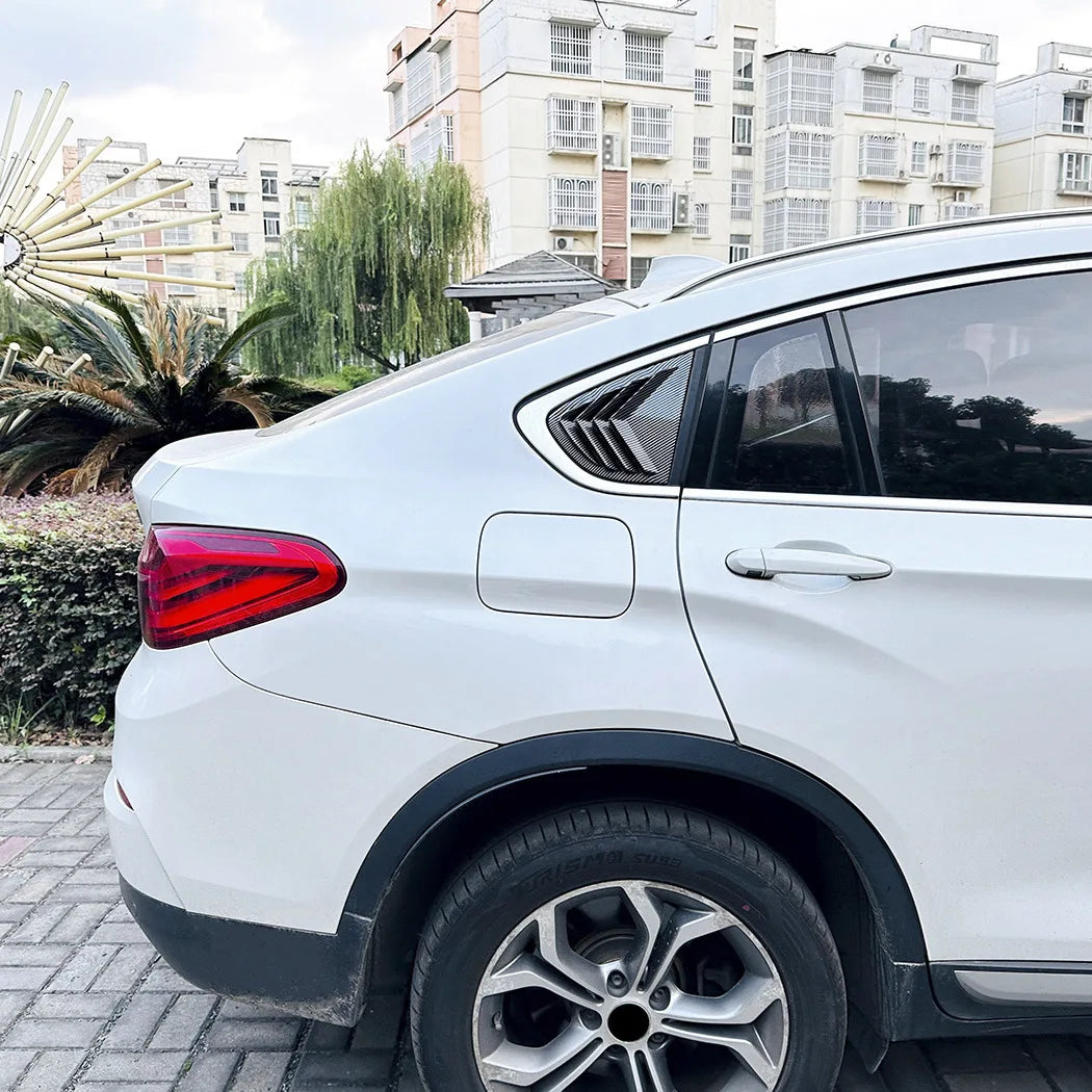 For BMW X4 F26 2014-2018 Rear Fit Window Side Louver Shutter