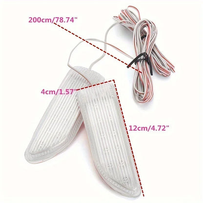 2PCS Turn Signal 13LED Rearview Mirror Warning anti-collision