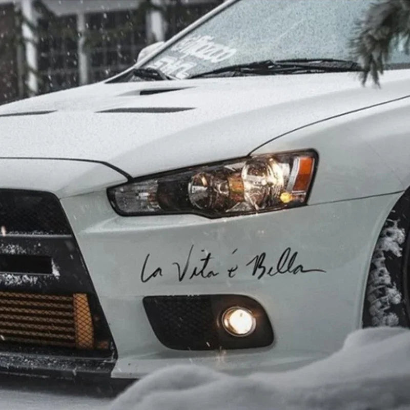 Sticker La Vita E Bella Beautiful Life Cool Vinyl