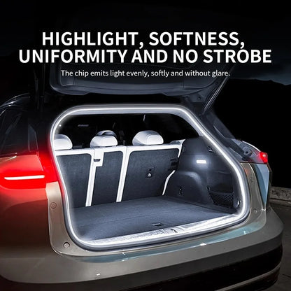 LED Car Trunk Light Strip For Ford Explorer Bar Cargo Lamp Tailgate Ambient Lighting Rear Boot Light Auto Interior Acces