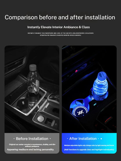 For Im Motors L6 LS6 LS7 Color Changing Cup Holder Rear