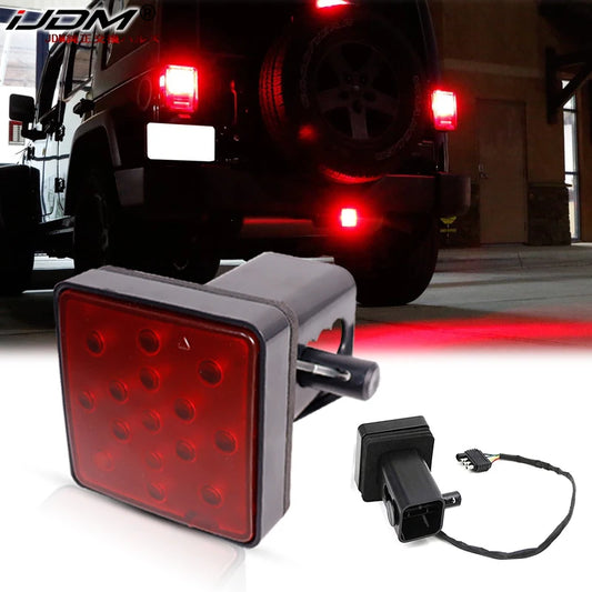 1PC Taillight Trailer Truck Hitch Towing Receiver Cover Red