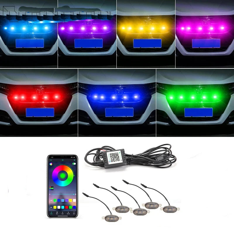 12V Emergency Flash APP Wireless Remote Control Yellow Grille