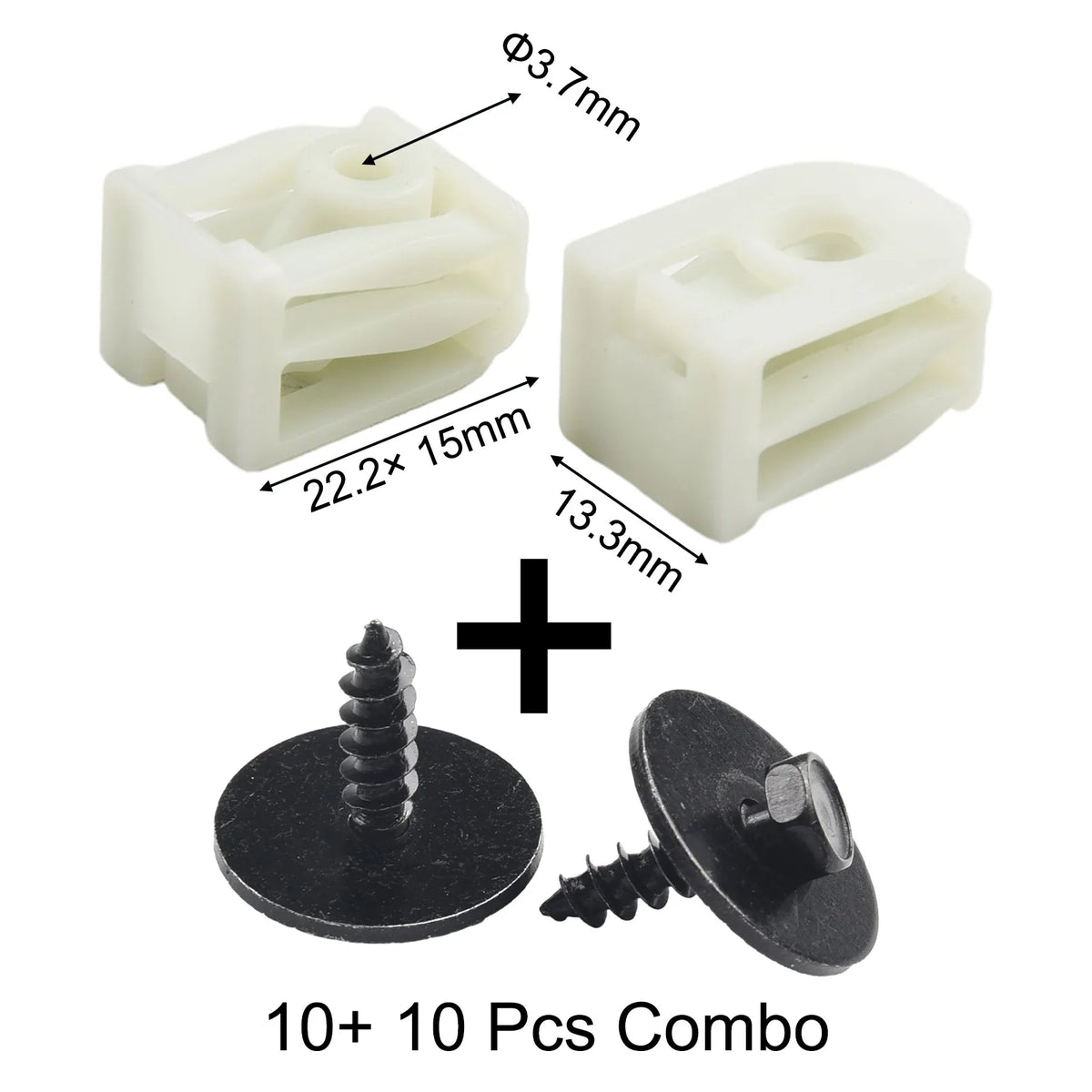For Combo 1SET BMW Front Mudguard Liner c-clip+hex Bolt Screw Kit