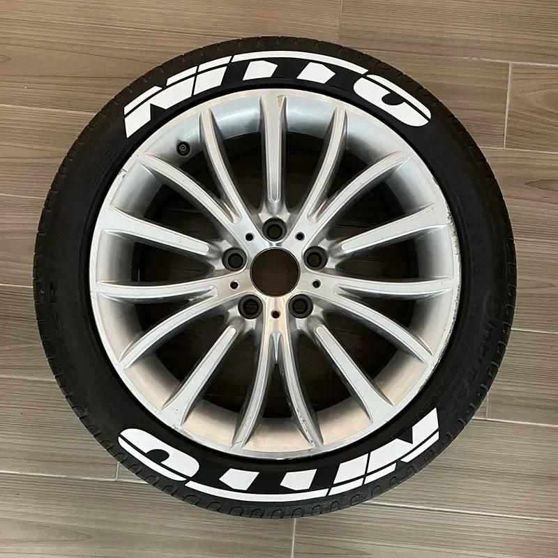 8PCS Tire Wheel Stickers Label Motocross Bike Motorcycle