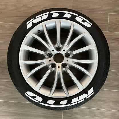 8PCS Tire Wheel Stickers Label Motocross Bike Motorcycle