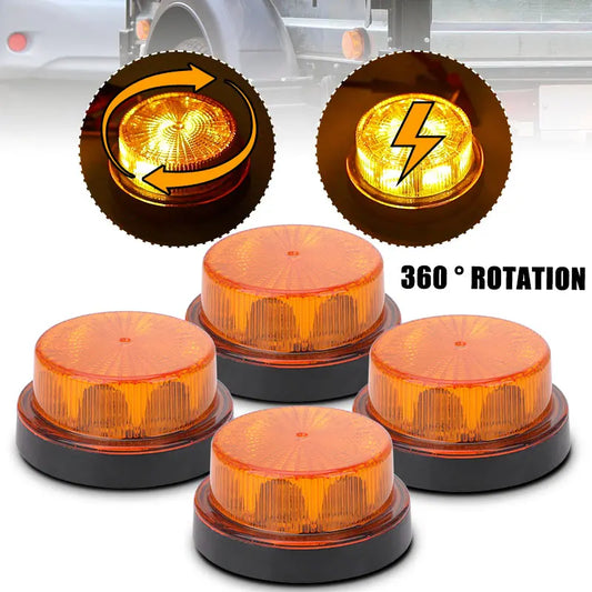 Rotary Warning Flashing Strobe Emergency Alarm Roof Signal Flash