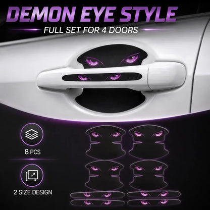 For Most Vehicle 8PCS Set Cat Eye Door Handle Bowl Sticker