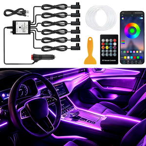 RGB Interior Ambient Kit APP Remote Control Flexible Neon