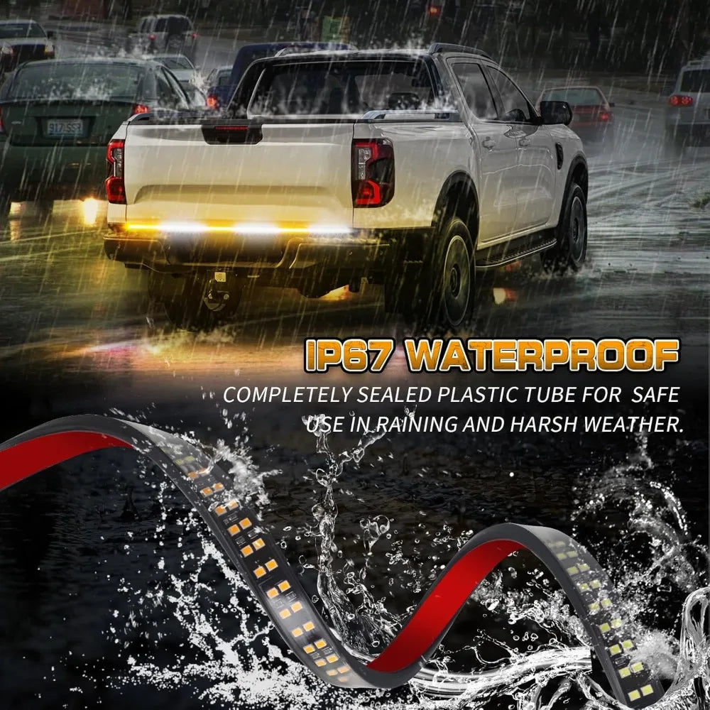 Nilight 48 Inch Truck Tailgate Strobe Strip Rear Window