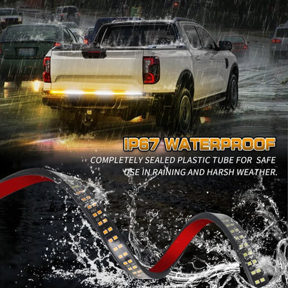 Nilight 48 Inch Truck Tailgate Strobe Strip Rear Window