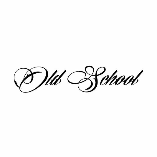 Old School Personaily Vinyl Decal Decorate Sticker Black Silver