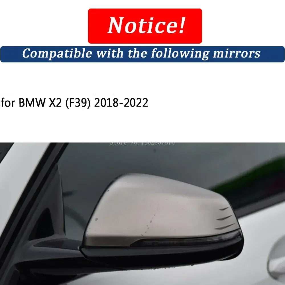 For BMW X2 F39 2018-2022 Real M Look Rearview Mirror Cover