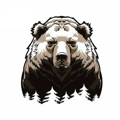 Design Big Bear Bumper Window Sticker Scratch Repair Decal