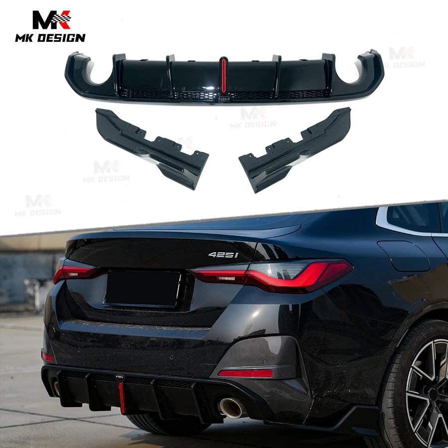 For BMW 4 Series G26 Sedan Vten Pp Rear Diffuser W 2021 Bumper