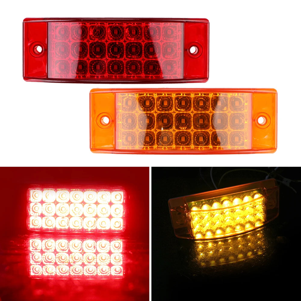 Waterproof Brake Rear Warning Tailight Tail 12V 24V Flowing