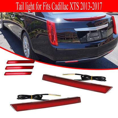 For Cadillac Xts 2013-2017 Rear Bumper Reflectors Tail Brake Red