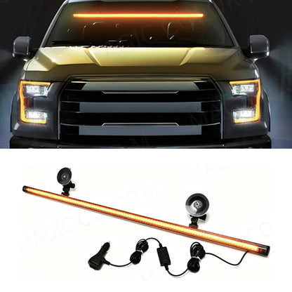 For Flash Warning Lamp Windshield Bar Strobe 3030 Beads Yellow