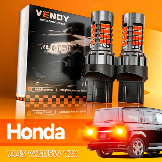 For Honda Fit Jazz Ridgeline Pilot 2X Brake Blub W21 5W 7443 T20