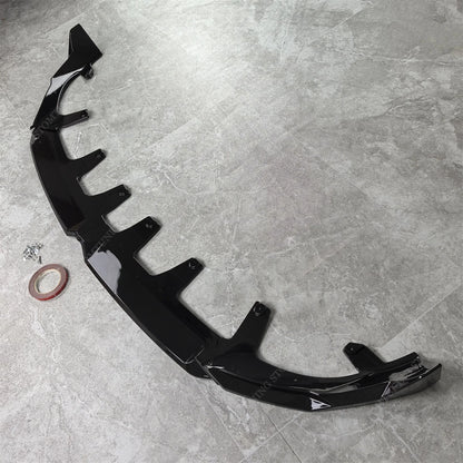 For BMW X3 G45 M Sport Gloss Black Front Bumper Lip Spoiler