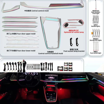 For Audi A3 2021 2022 2023 Interior Ambient Atmosphere RGB Magic