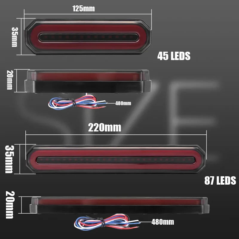 In Brake Tail Turn Stop Sequential Flowing Signal Drl