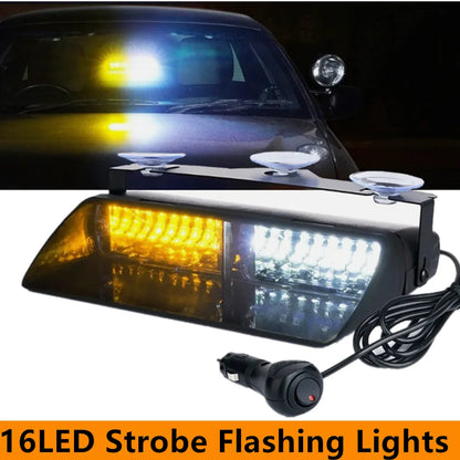 For Interior Roof Dash Windshield Lights 16LED Intensity
