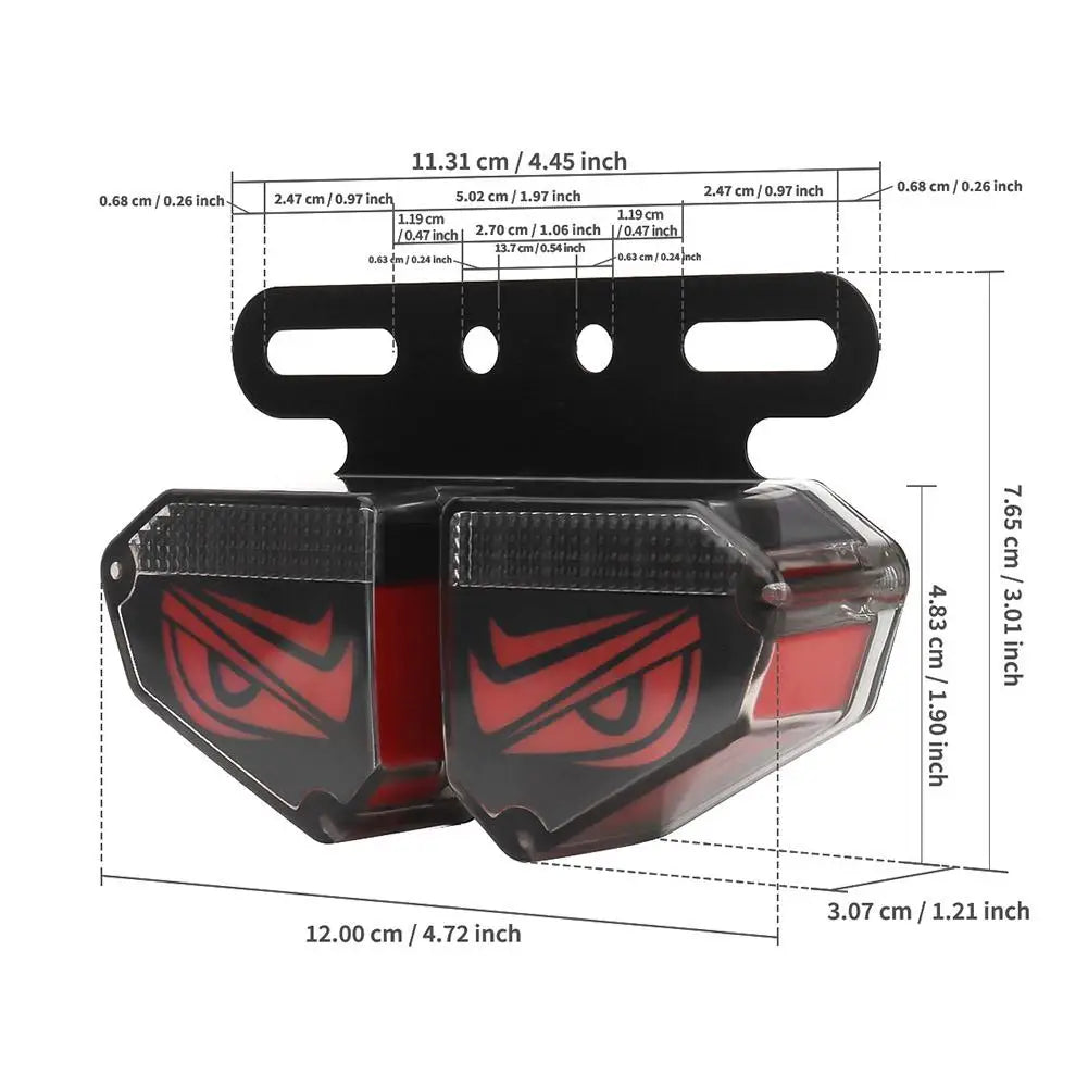 Red 24V Truck Side Easy Installation Mounting Intensity
