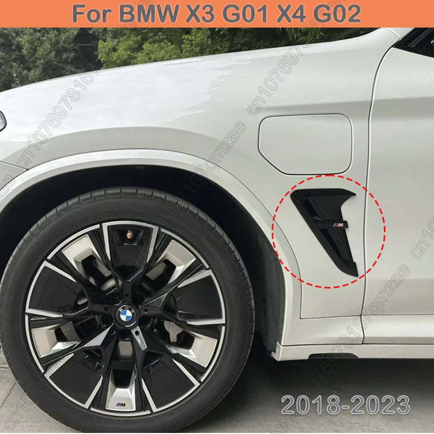 For BMW X3 G01 X4 G02 2018-2023 Front Fender Side Shark Gill Air