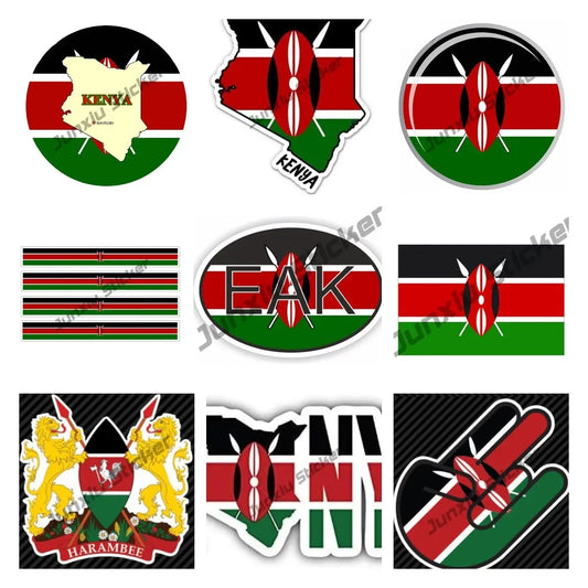Kenya Vinyl Decal Coat Arms Kenyan Sticker Waterproof Bumper