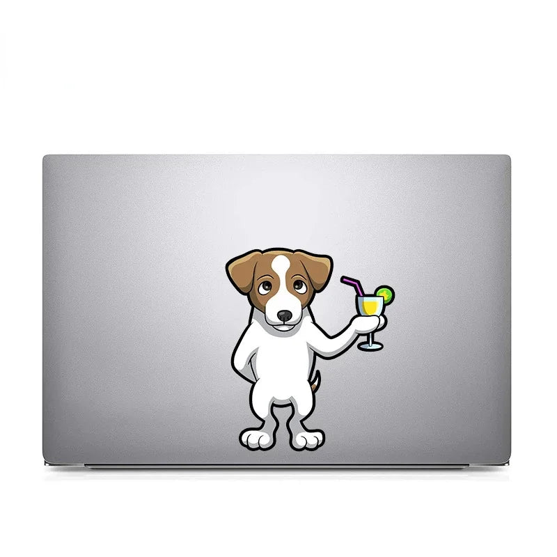 Design Sticky Cartoon Cute Schnauzer Jack Russell Terrier Sticker