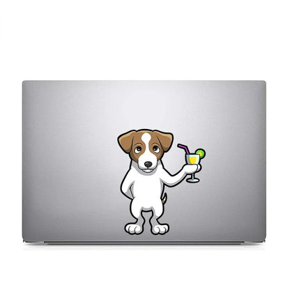 Design Sticky Cartoon Cute Schnauzer Jack Russell Terrier Sticker