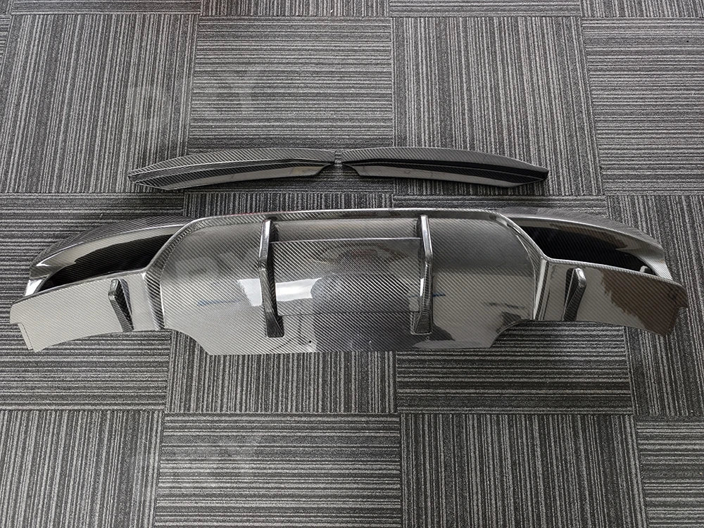 For BMW F06 F12 F13 M6 Dry Carbon Fiber Rear Bumper Diffuser Lip