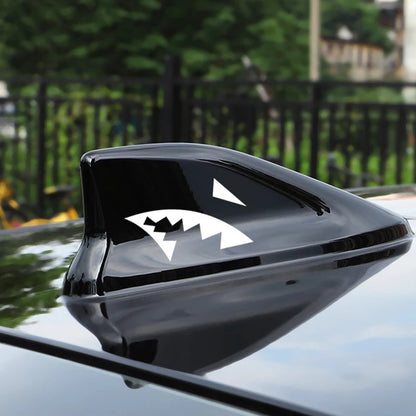Antenna Shark Mouth Stickers Fashion Reflective Vinyl Decals Fin