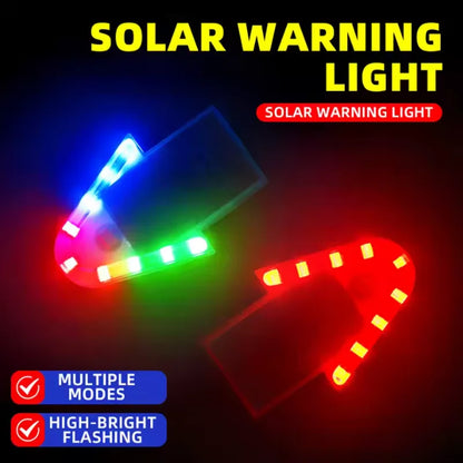 Solar Power Warning Motorcycles Flashlight Indicator in-night