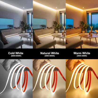 220V Cob Strip Waterproof 0.5m 5M 10M 20M 40M