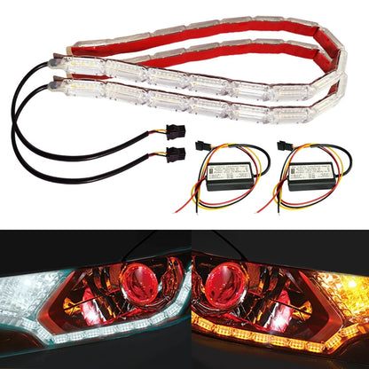12V Flexible Strip Drl Waterproof Daytime Running Sequential Flow