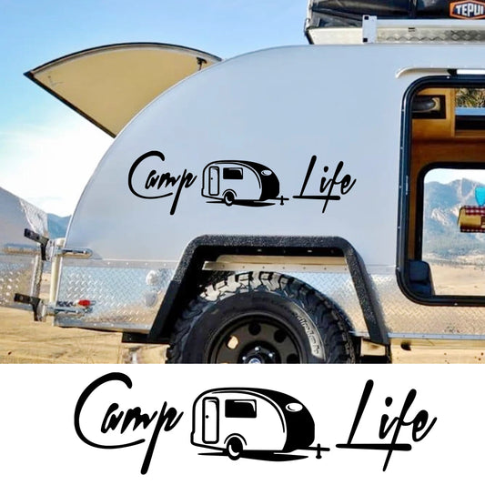 Creative Camper Life Rv Truck Body Sticker Motorhome Caravan