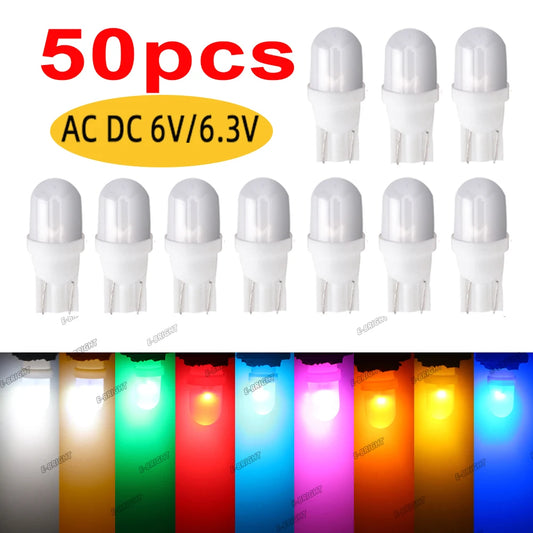 50PCS non-polar Ac Dc 6V 6.3v Bulb Pinball Machine