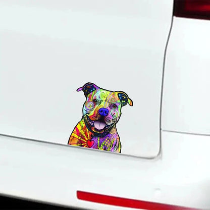 For Windows Bumpers Laptops Waterproof Pit Bull Dog Stickers